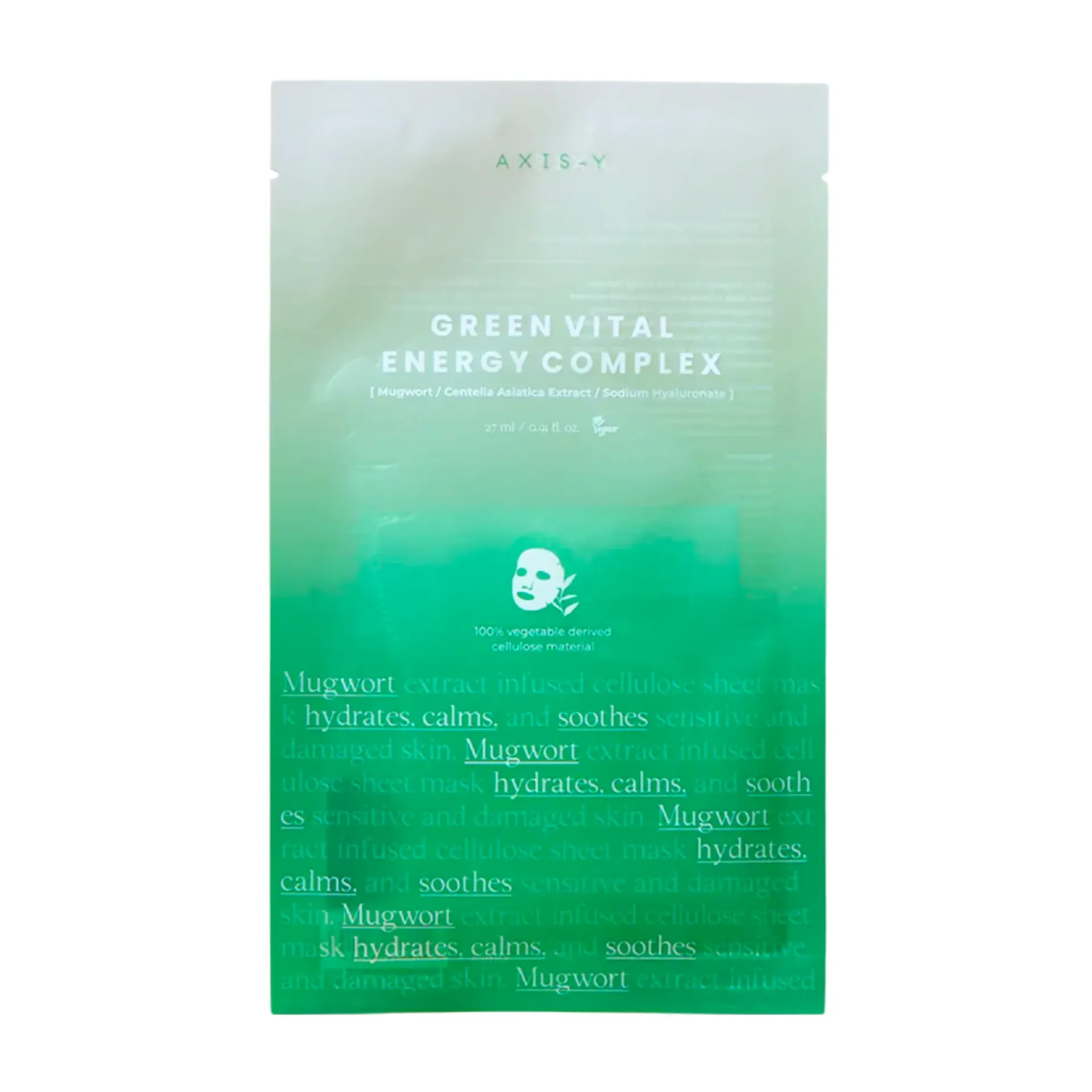 AXIS-Y - Mugwort Green Vital Energy Complex Sheet Mask
