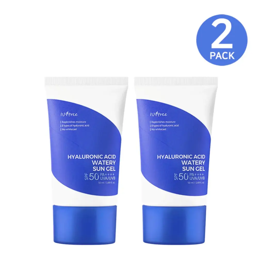 ISNTREE - Hyaluronic Acid Watery Sun Gel Double Set