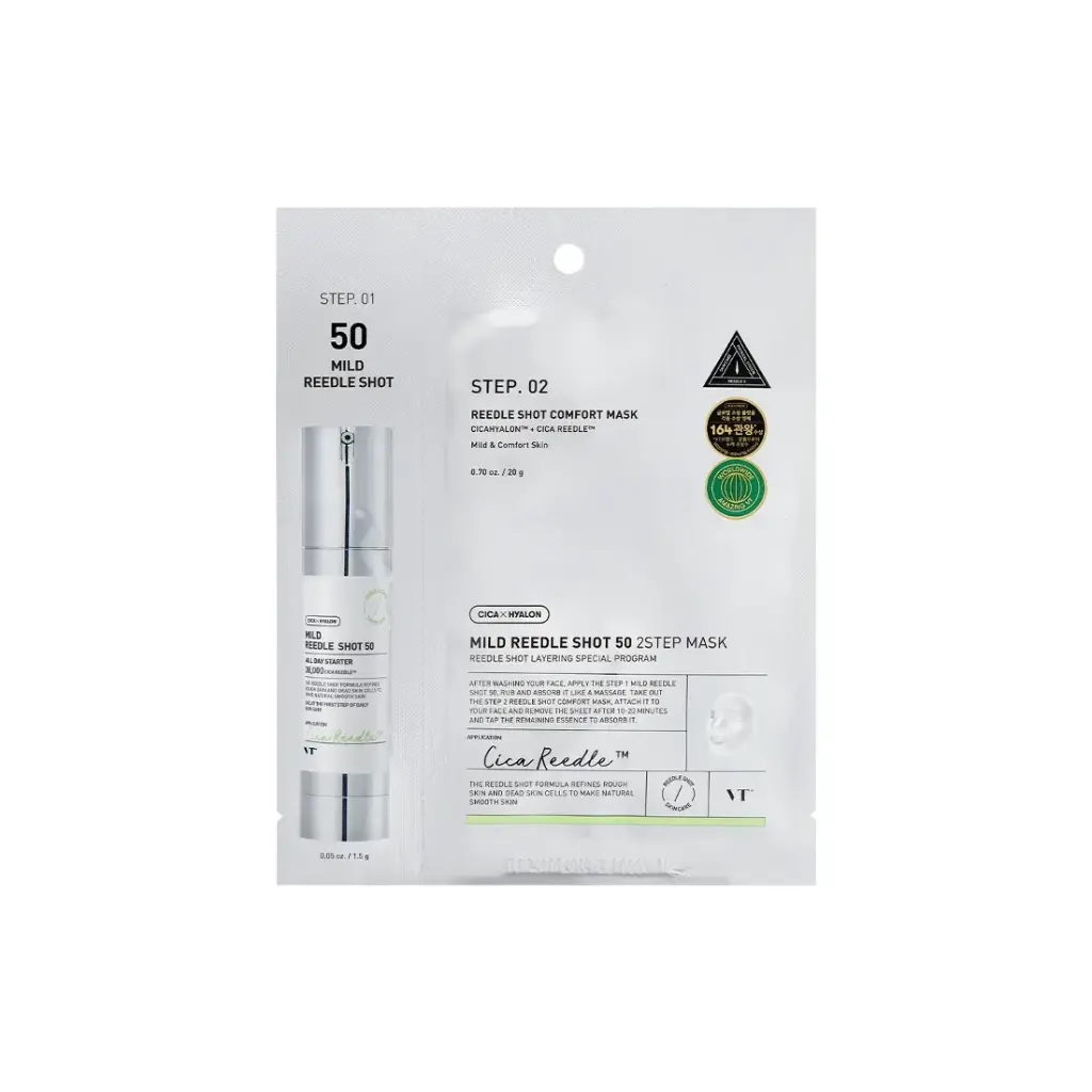VT COSMETICS - Mild Reedle Shot 50 2-Step Mask