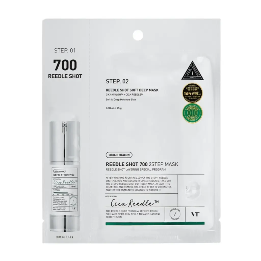 VT COSMETICS - Mild Reedle Shot 700 2-Step Mask