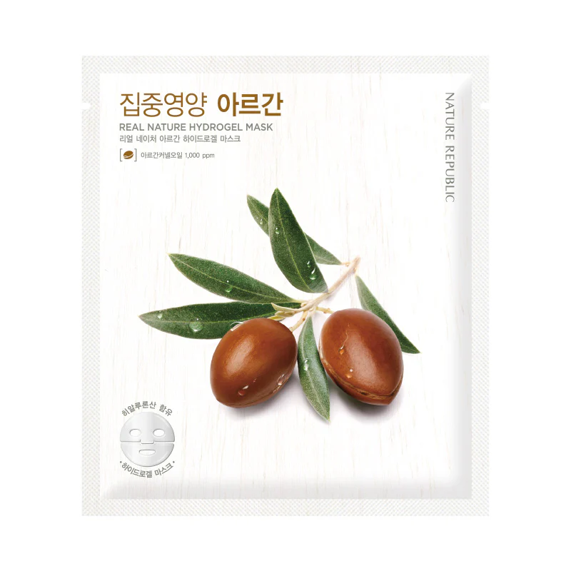 NATURE REPUBLIC - Real Nature Argan Hydrogel Mask Sheet