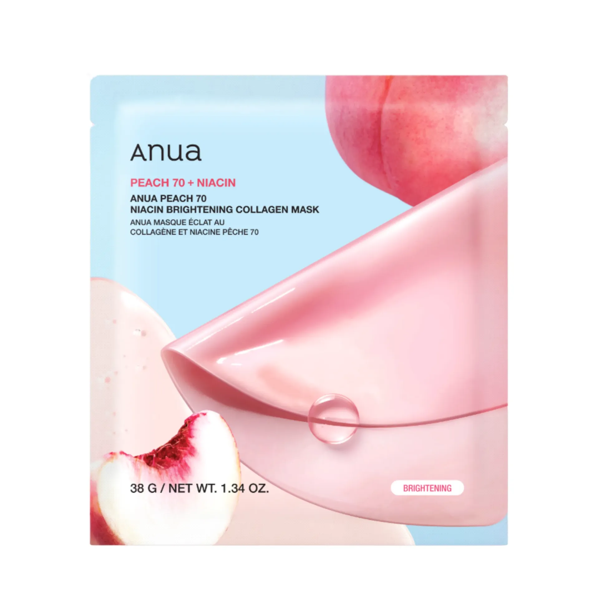 ANUA - Peach 70 Niacin Brightening Collagen Mask