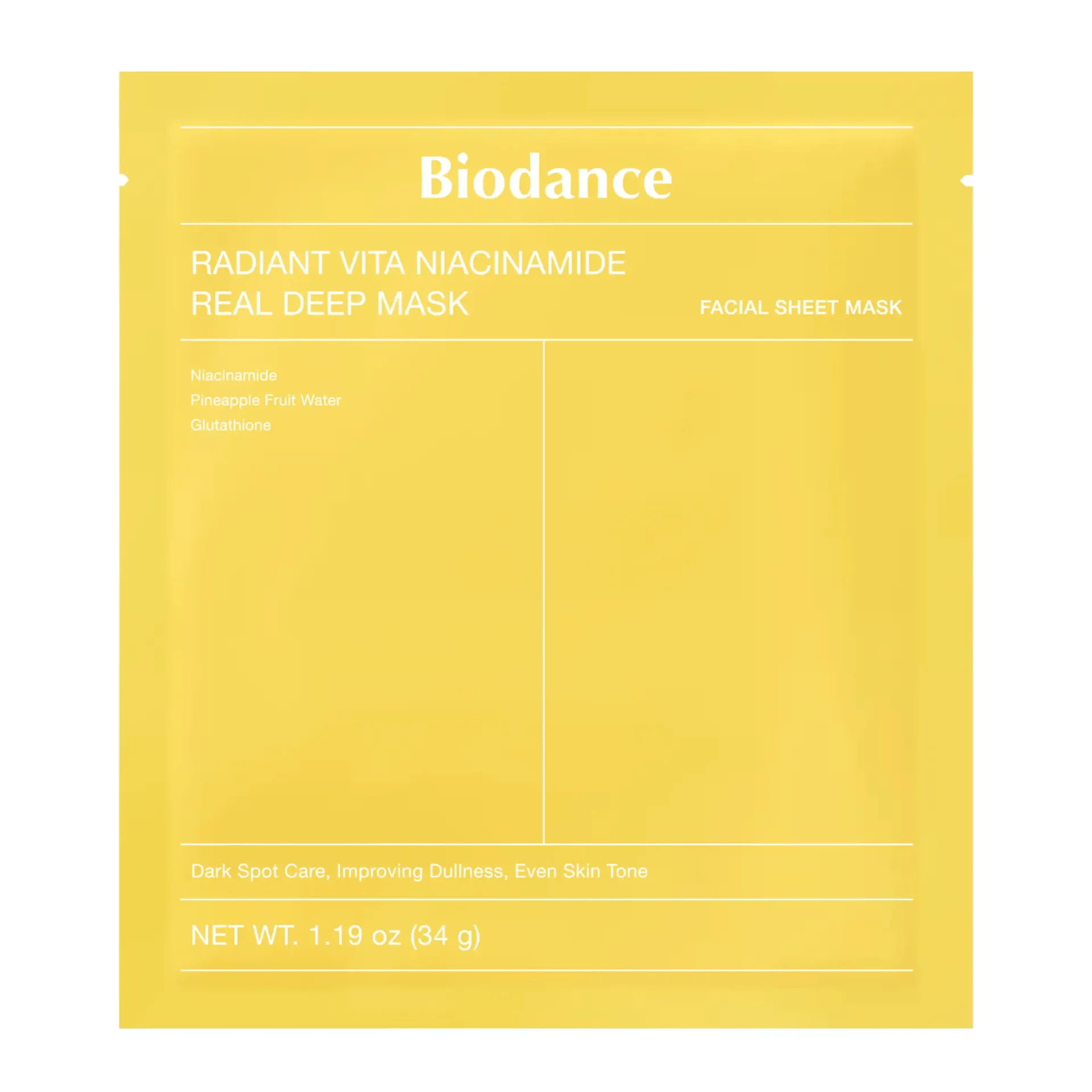 BIODANCE - Radiant Vita Niacinamide Real Deep Mask